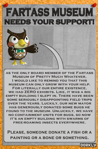 Illustration for article titled Some Goofy Flyers From Your Animal Crossing Town